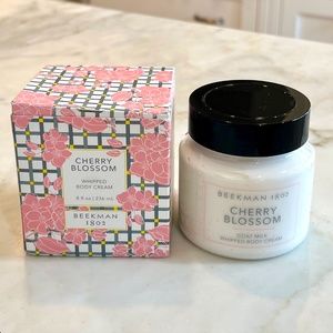 BEEKMAN 1802 Cherry Blossom Whipped Body Cream NIB 8 fl. oz.